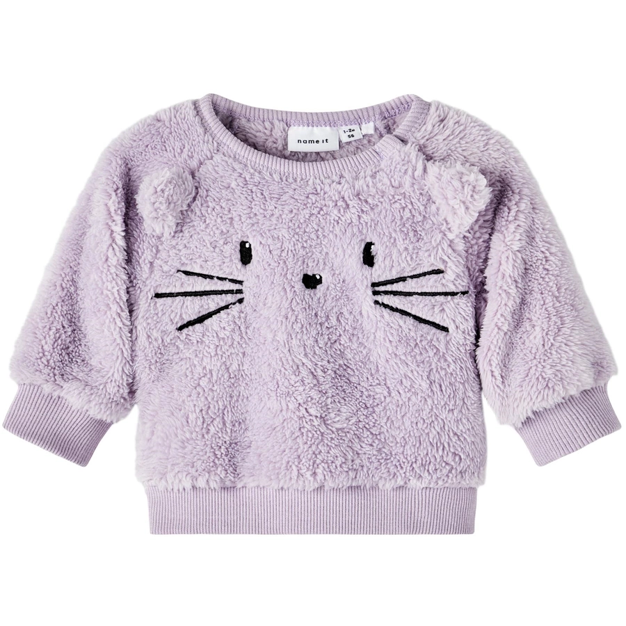 name it Langarmshirt Teddy Nbfsahra Orchid Petal
