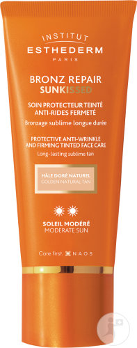 Institut Esthederm Bronz Repair Sunkissed Soin Teinté Anti-Rides Fermeté Soleil Modéré Doré 50ml