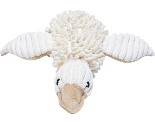 Beeztees Eco Toy Eend Jago Hondenspeelgoed, 33 x 33 x 9 cm, wit, 100% gerecycled materiaal