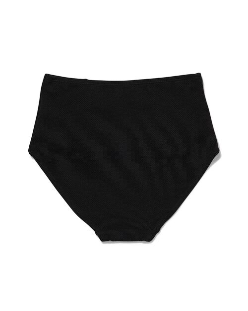 bas de bikini femme control taille haute noir