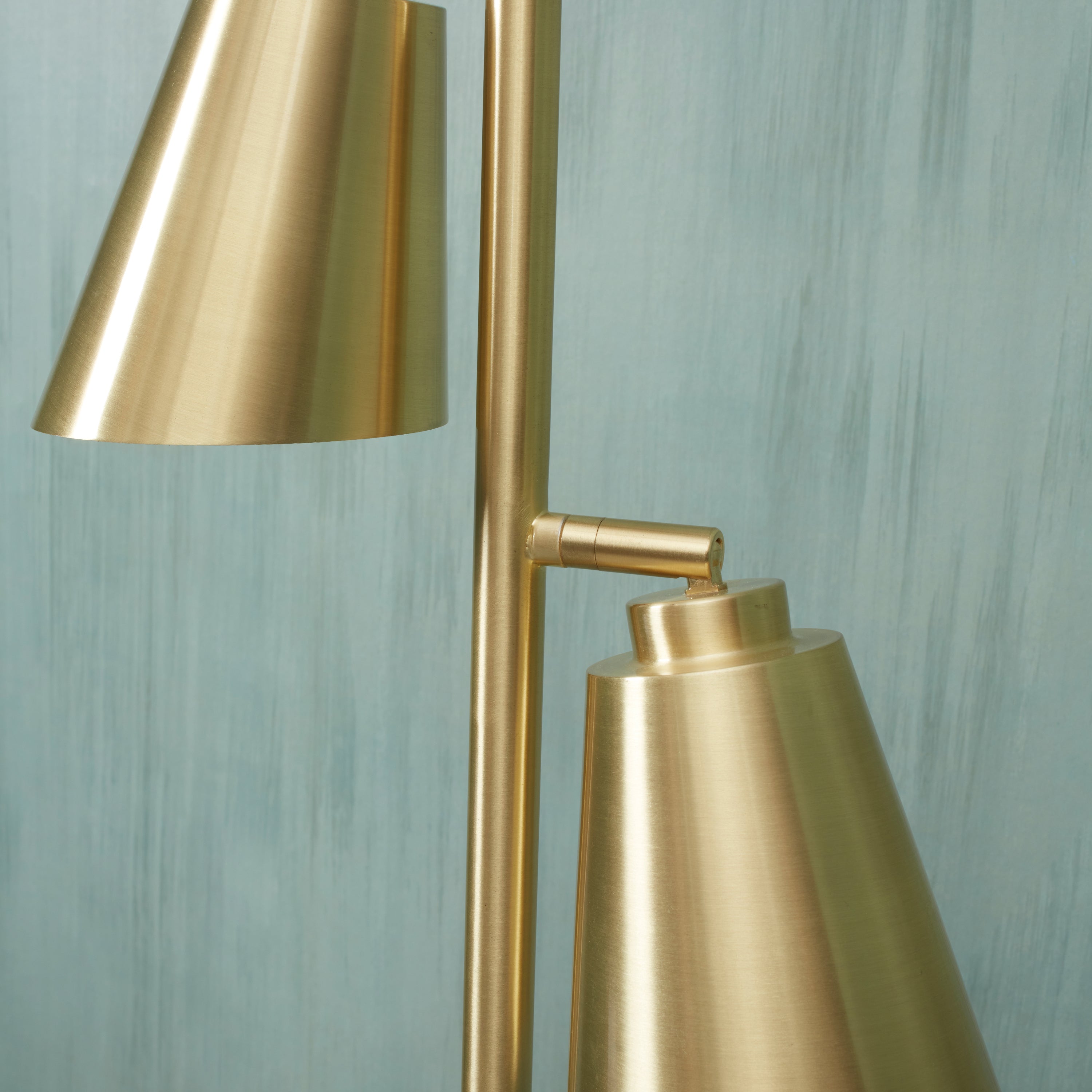 It's about RoMi Bremen Vloerlamp - 2-kap - Goud