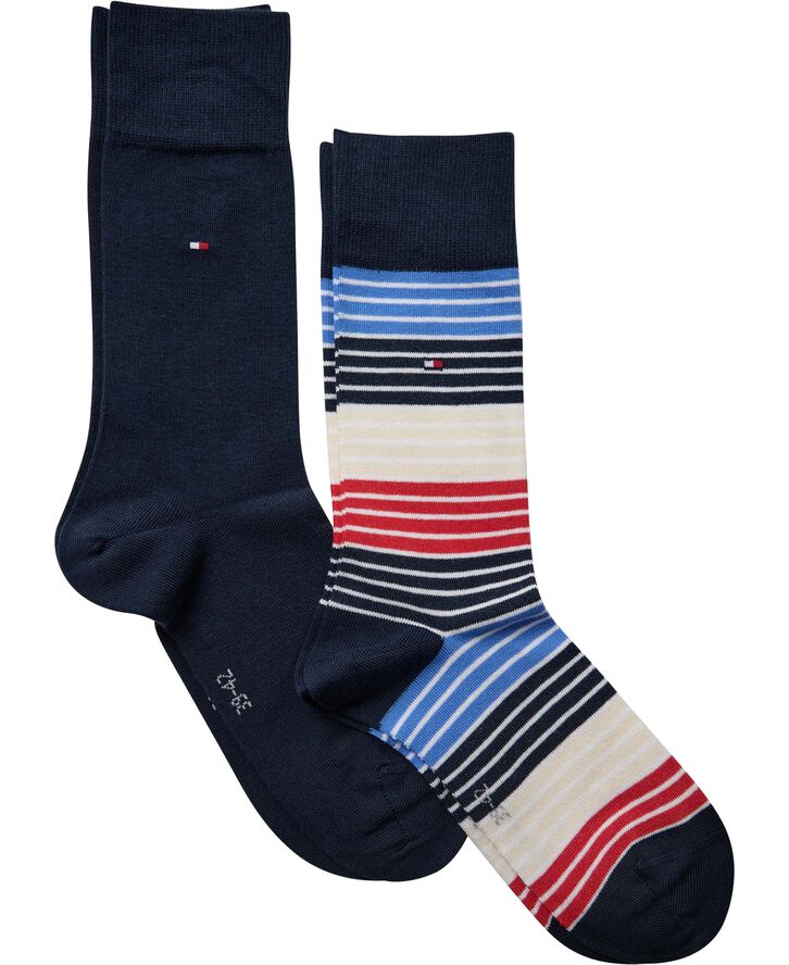 Tommy Hilfiger TH MEN SOCK 2P MULTIC Sort
