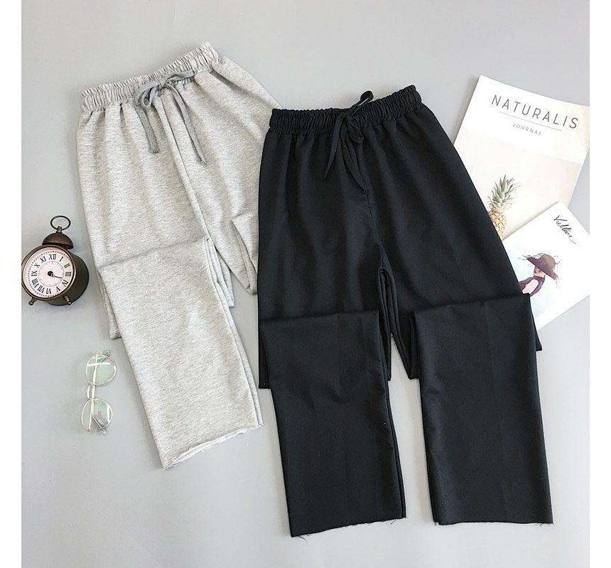 Maisee - Hoge taille effen joggingbroek