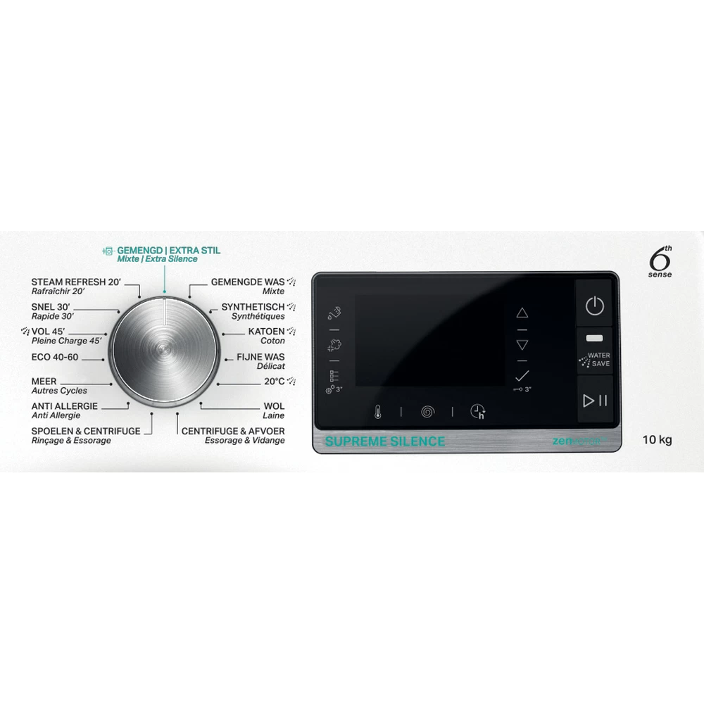 Whirlpool wasmachine W8W046WRBE - 10kg - 1400T/min - Energieklasse A