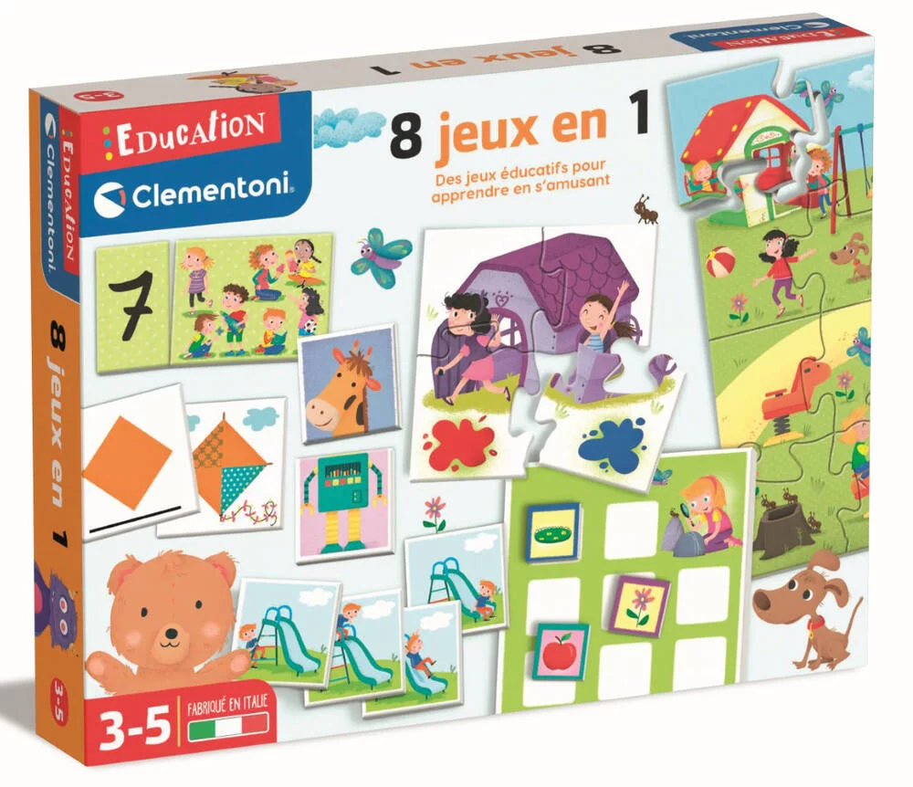 EDUCATION CLEMENTONI - 8 JEUX EN 1