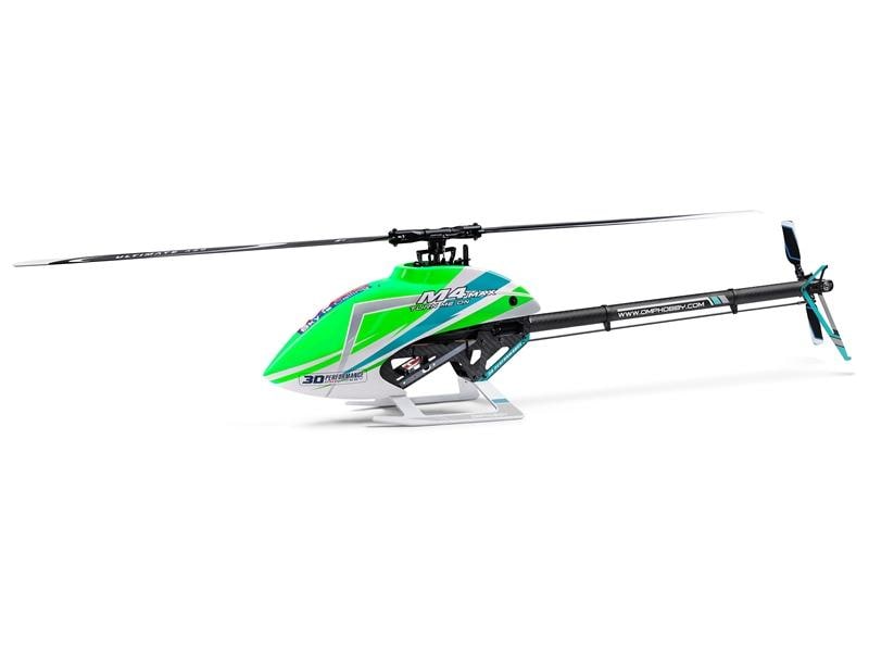 OMPHobby Helikopter M4 Max Combo Grün, Bausatz OMP M4 Flybarless 3D Heli der 400er klasse