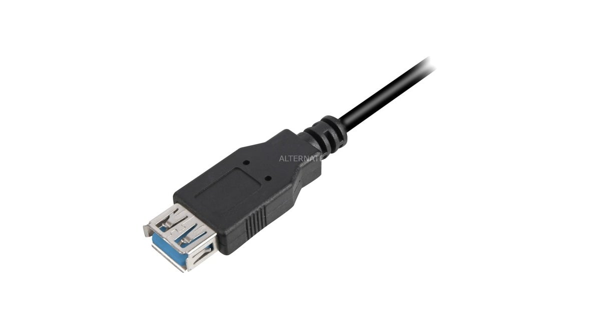 SharkoonUSB 3.0 verlengkabel  (Zwart, 2 meter)