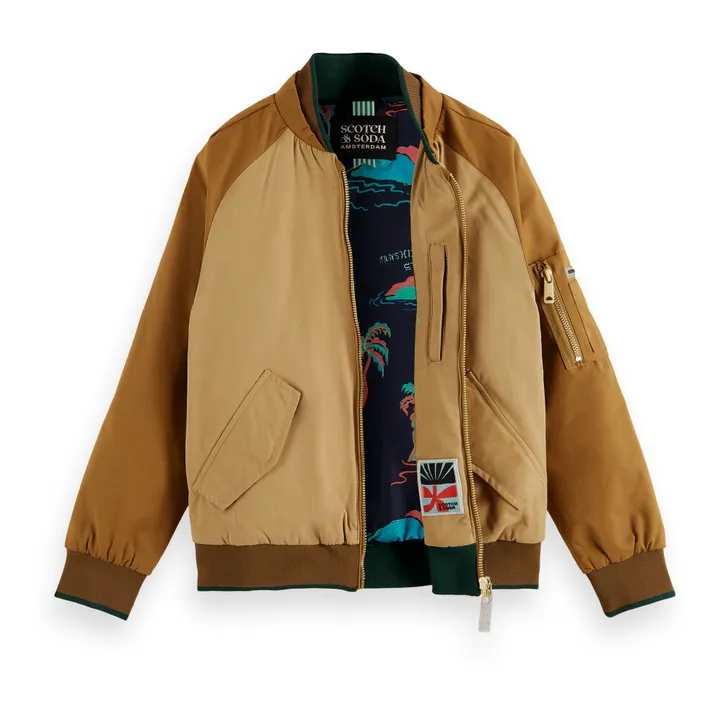 Scotch & Soda Bomber Manches Raglan | Camel