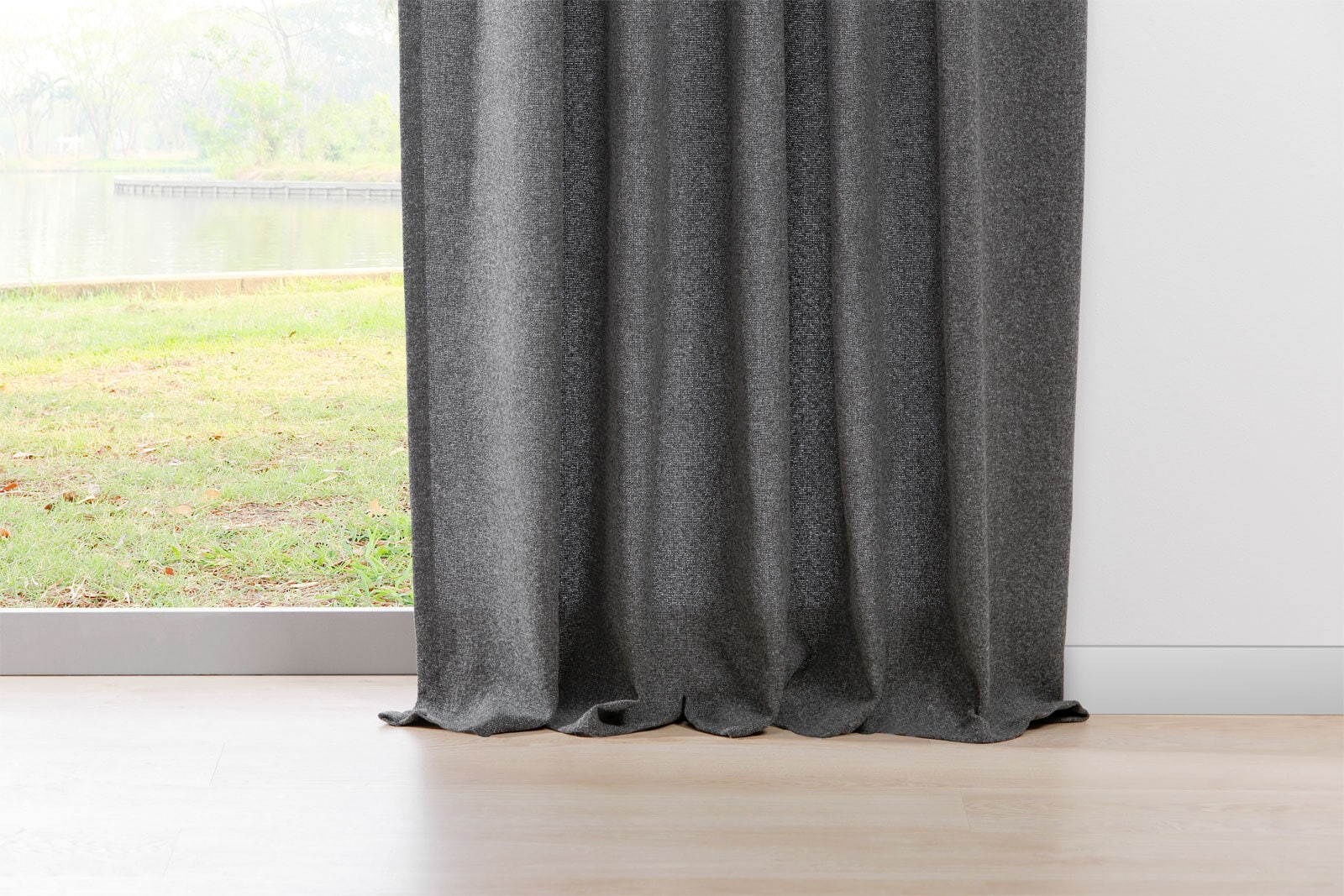 my deco Schlaufenschal CHALET 135 x 300 cm grau