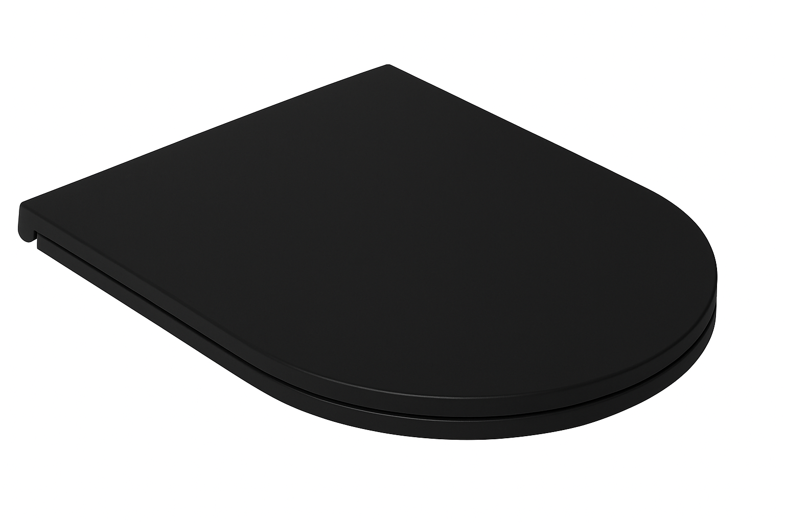 Isvea Infinity toiletzitting softclose zwart mat voor staand toilet