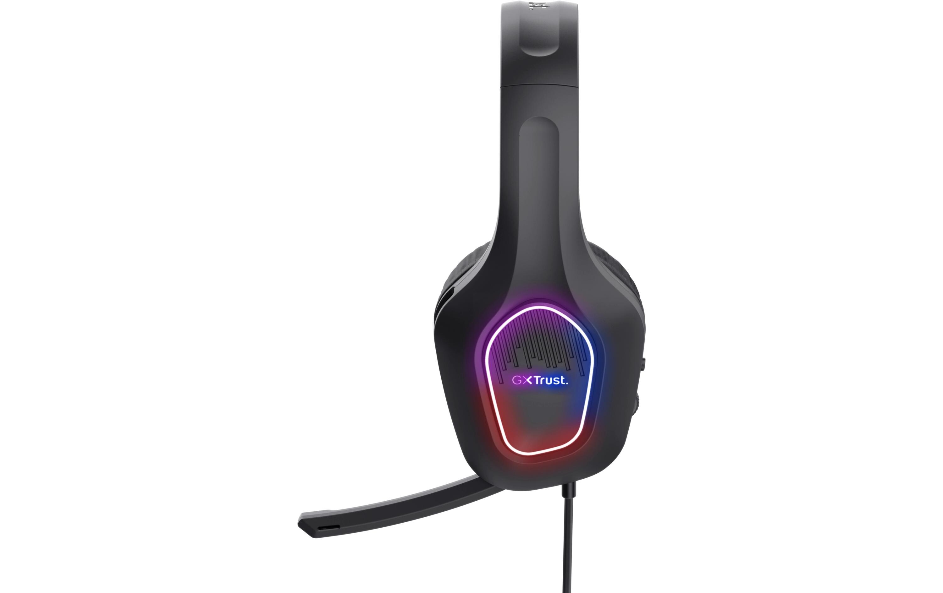 Headset GXT 416 ZIROX SchwarzLeichtes Over-Ear-Gaming-Headset mit mehrfarbiger LED-Beleuchtung