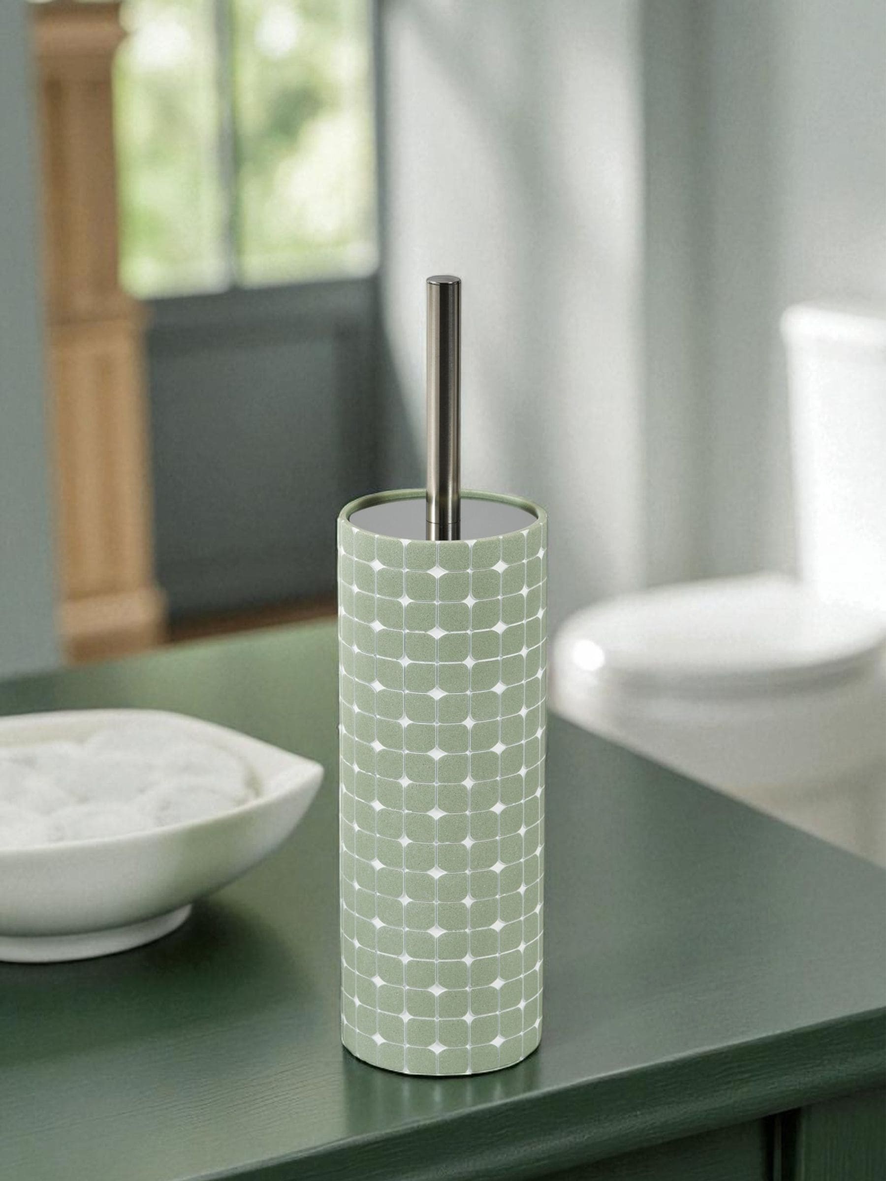 Showerdrape - Mosaica toiletborstel en -houder
