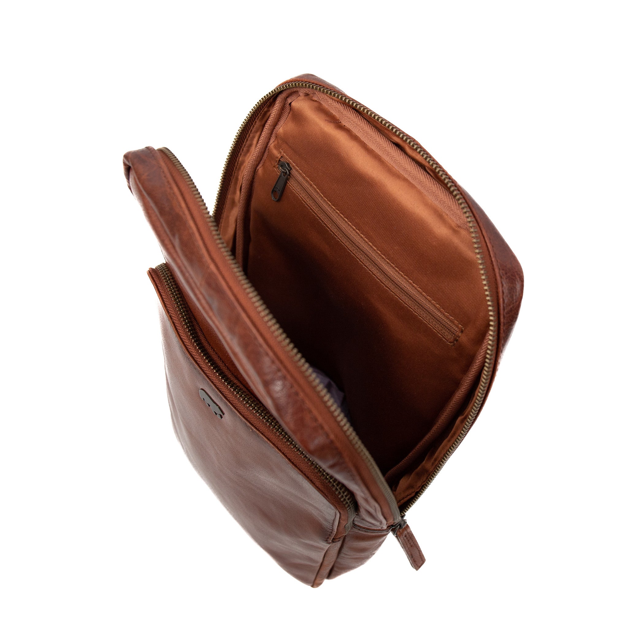 Crossbody tas 'Benjamin' cognac