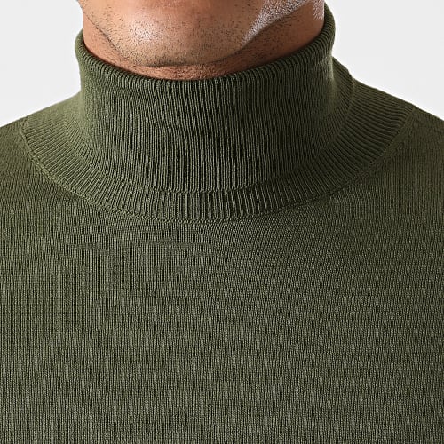 Pull Col Roulé JUM-83 Khaki