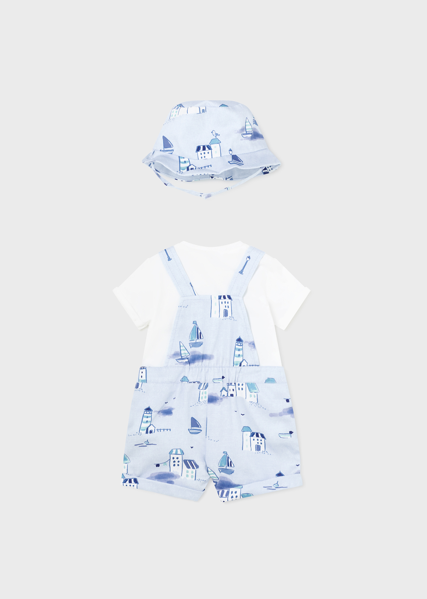 Conjunto de 3 peças Capri para recém-nascidos com estampa