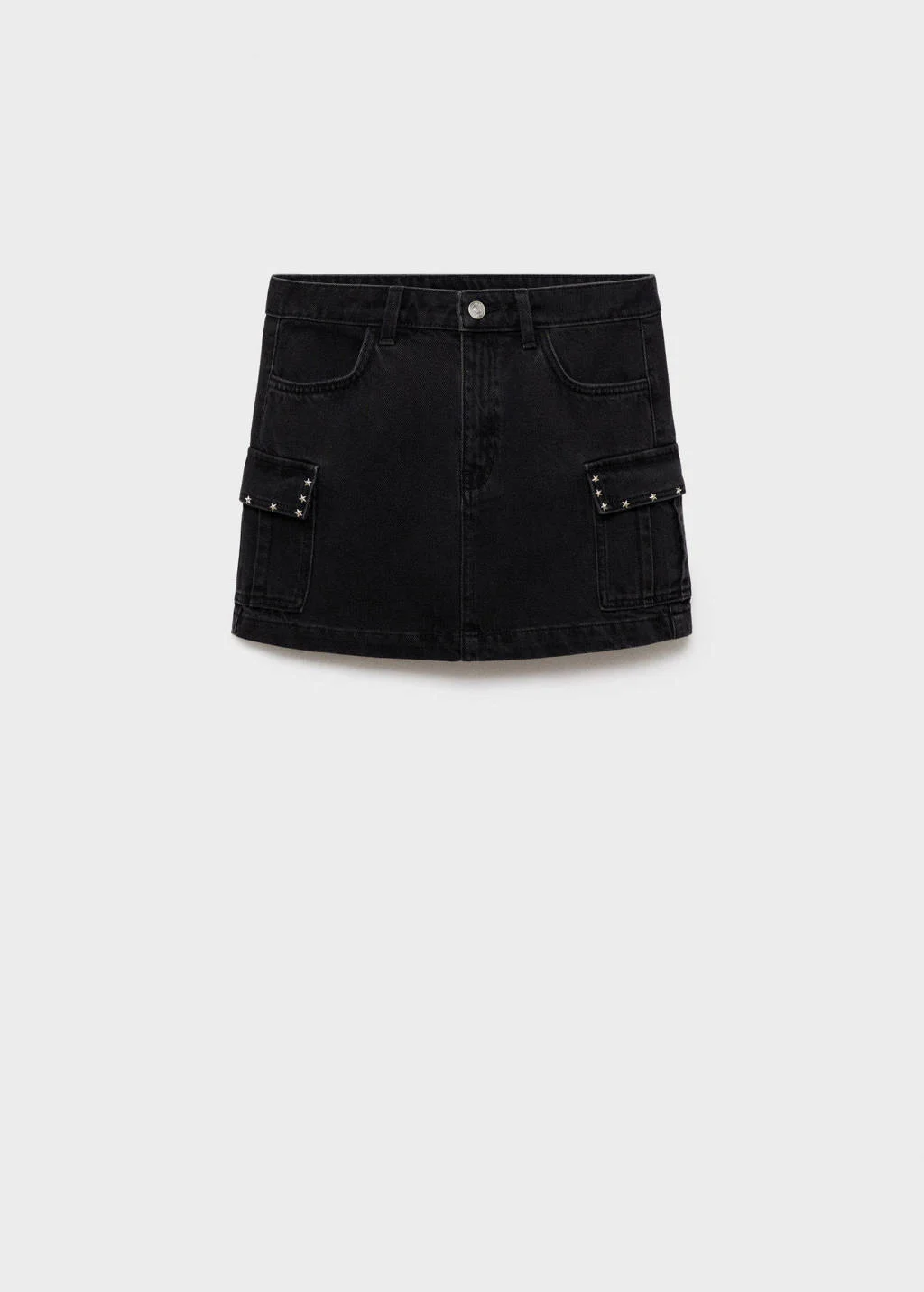 MANGO TEEN denim spijkerrok grijs