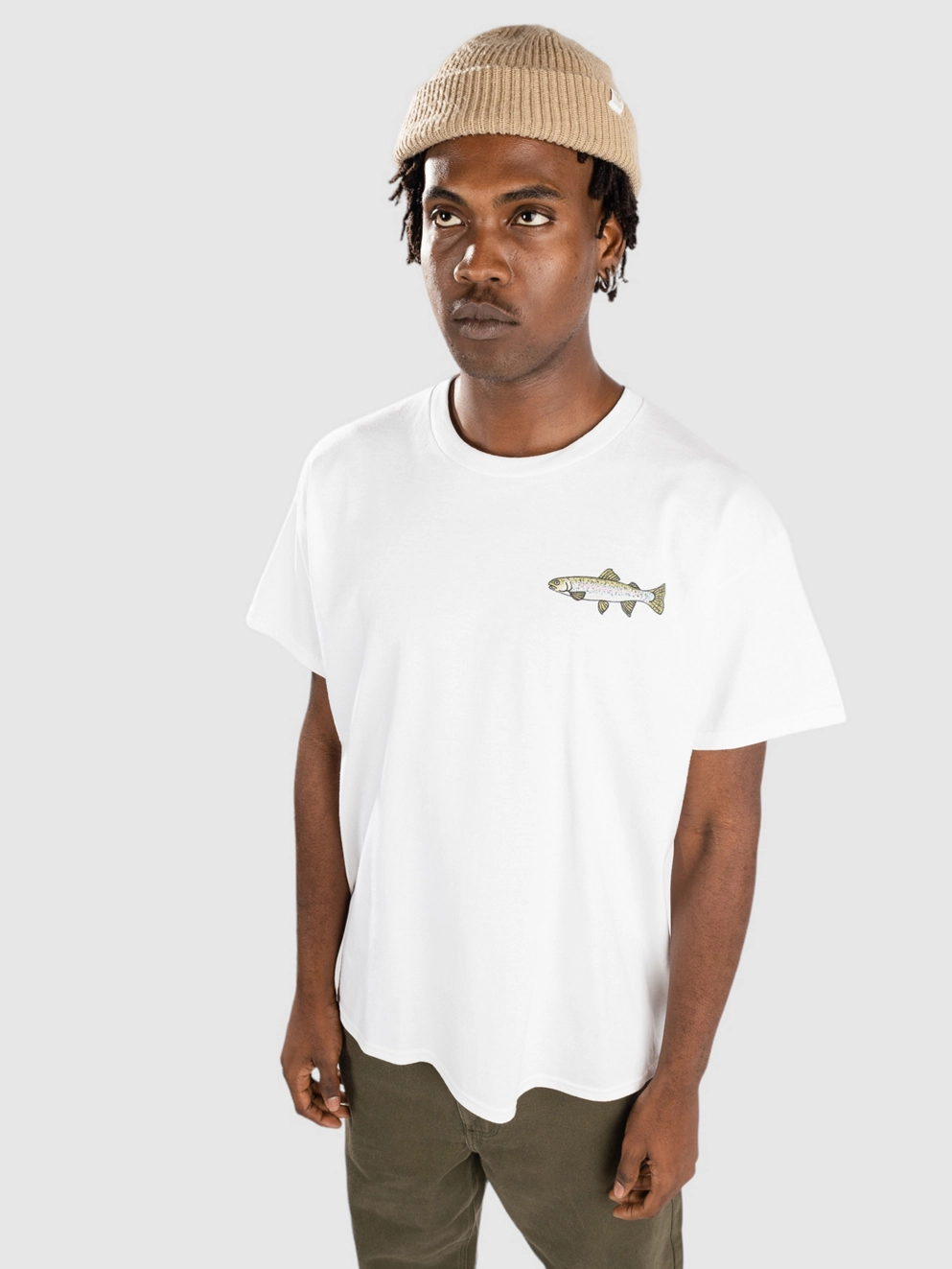 Dravus Hunt And Fish T-Shirt white