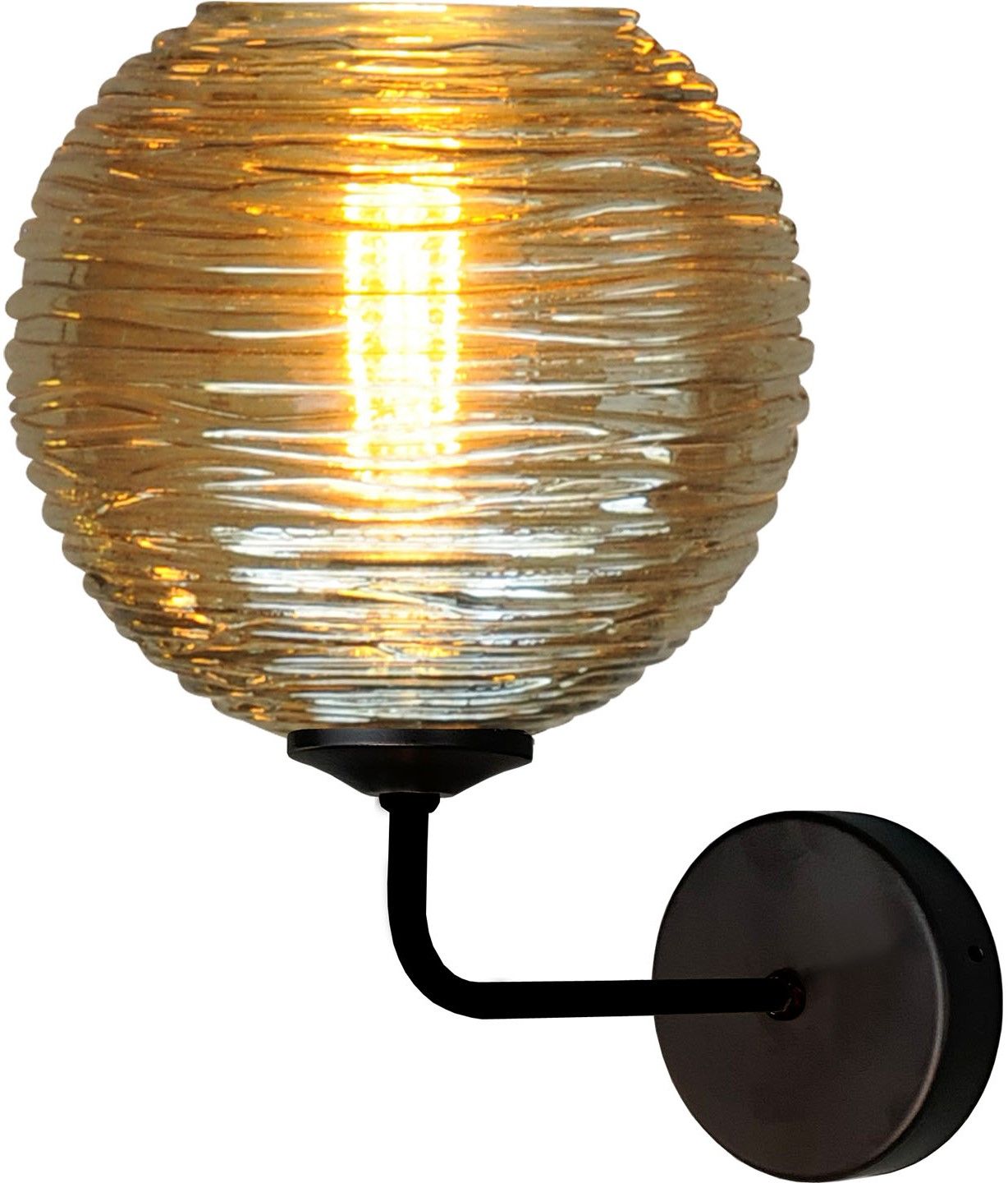 Wandlamp 3261-05-05-6 Quinto Smoke B20 x D30 cm