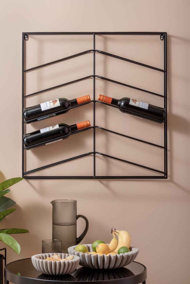 Wine Rack Cuadro PT4270BK Matt black