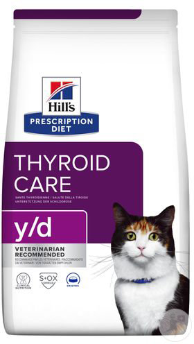 Hill's Pet Nutrition Prescription Diet Thyroïde Care Y/D Aliment Pour Chat 3kg