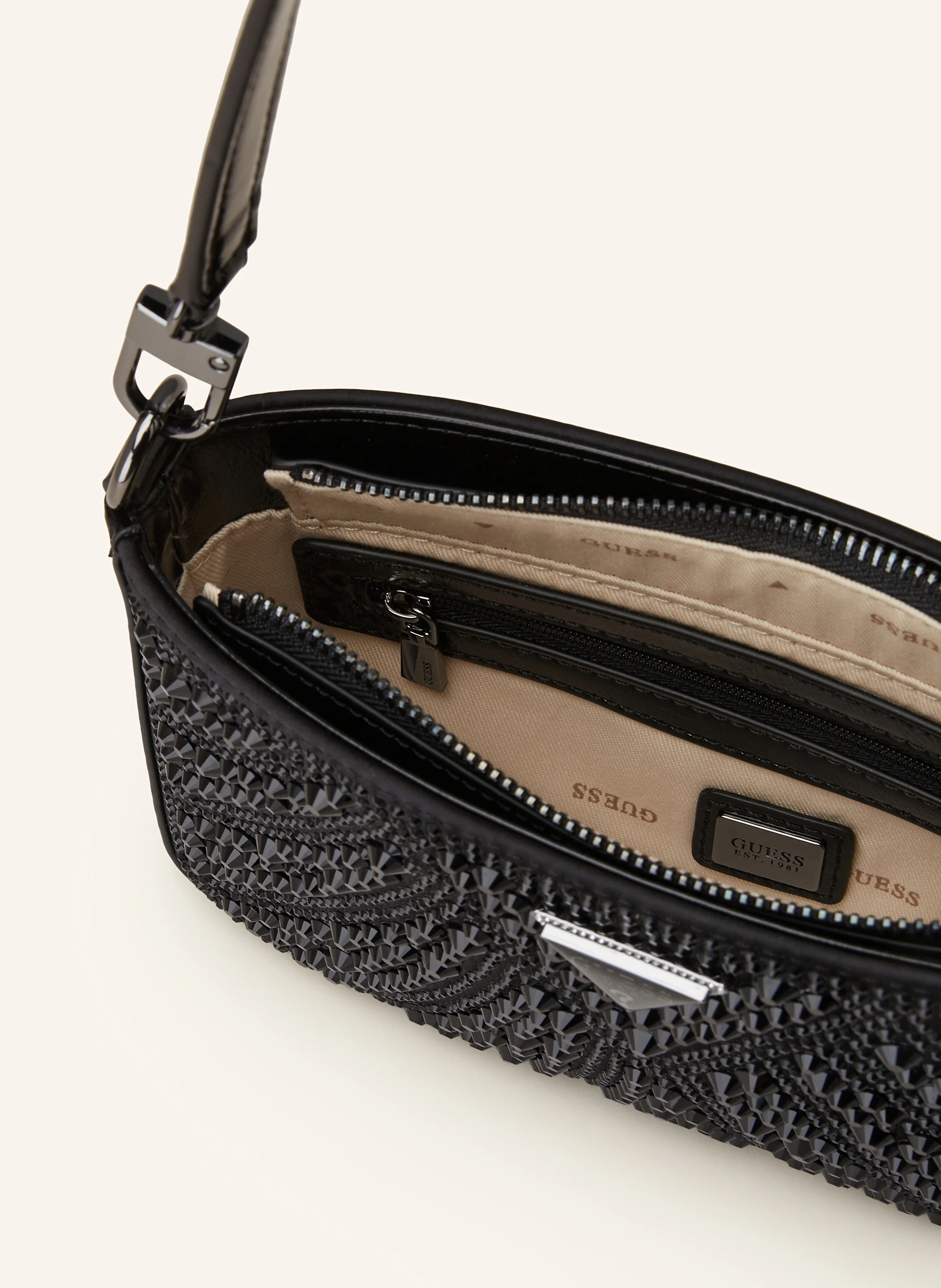 GUESS Handtasche BEAUVOIR MINI mit Schmucksteinen