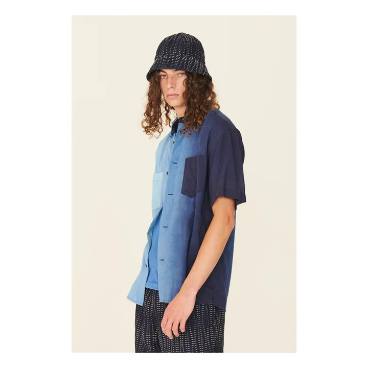 YMC Chemisette Mitchum Coton | Bleu