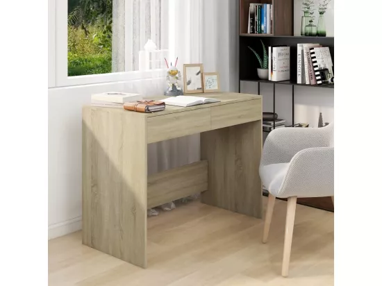 Bureau Chêne sonoma 101x50x76,5 cm Bois d'ingénierie