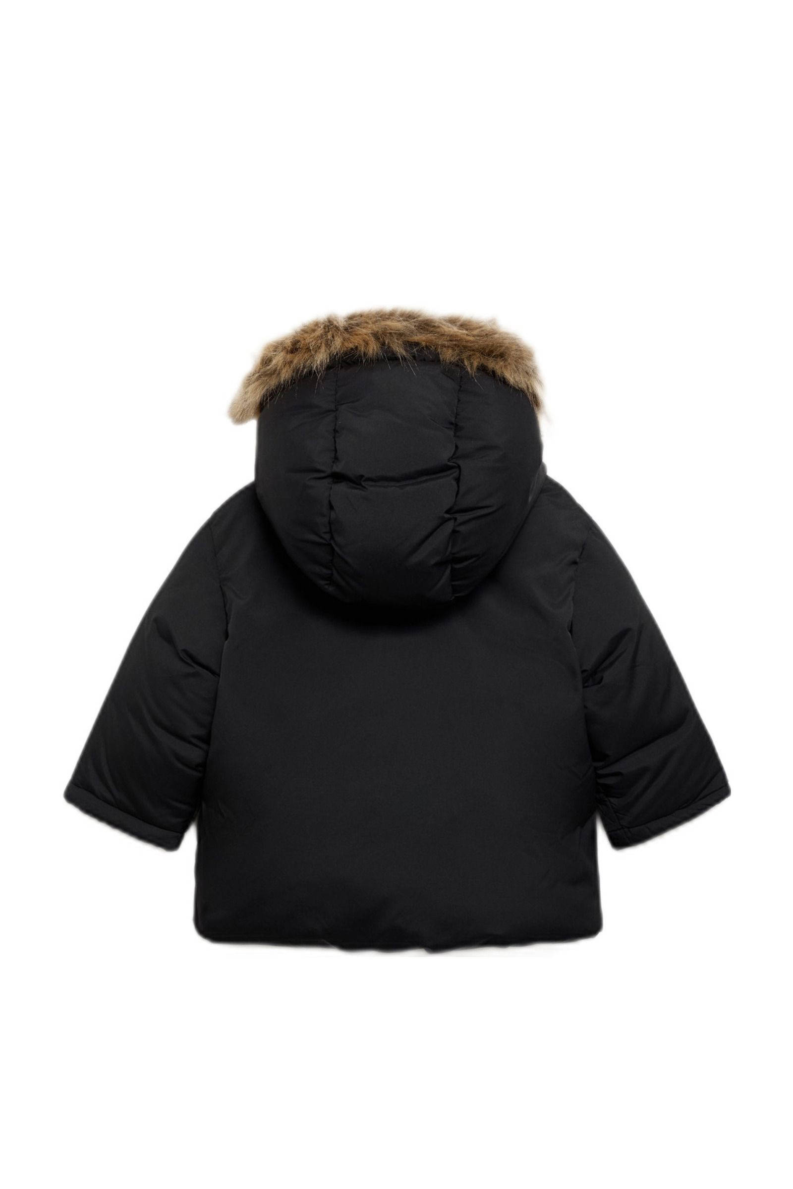 Mango Kids winterjas zwart