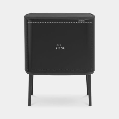 Bo Touch Bin, met 1 binnenemmer, 36 liter - Matt Black