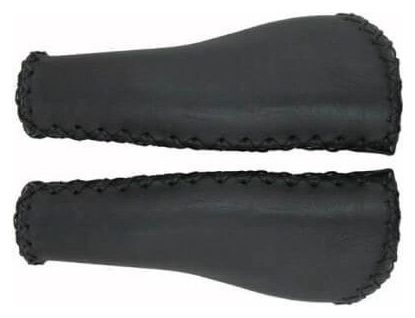 VELO Grips Cuir Ergo 135 Noir (Paire)