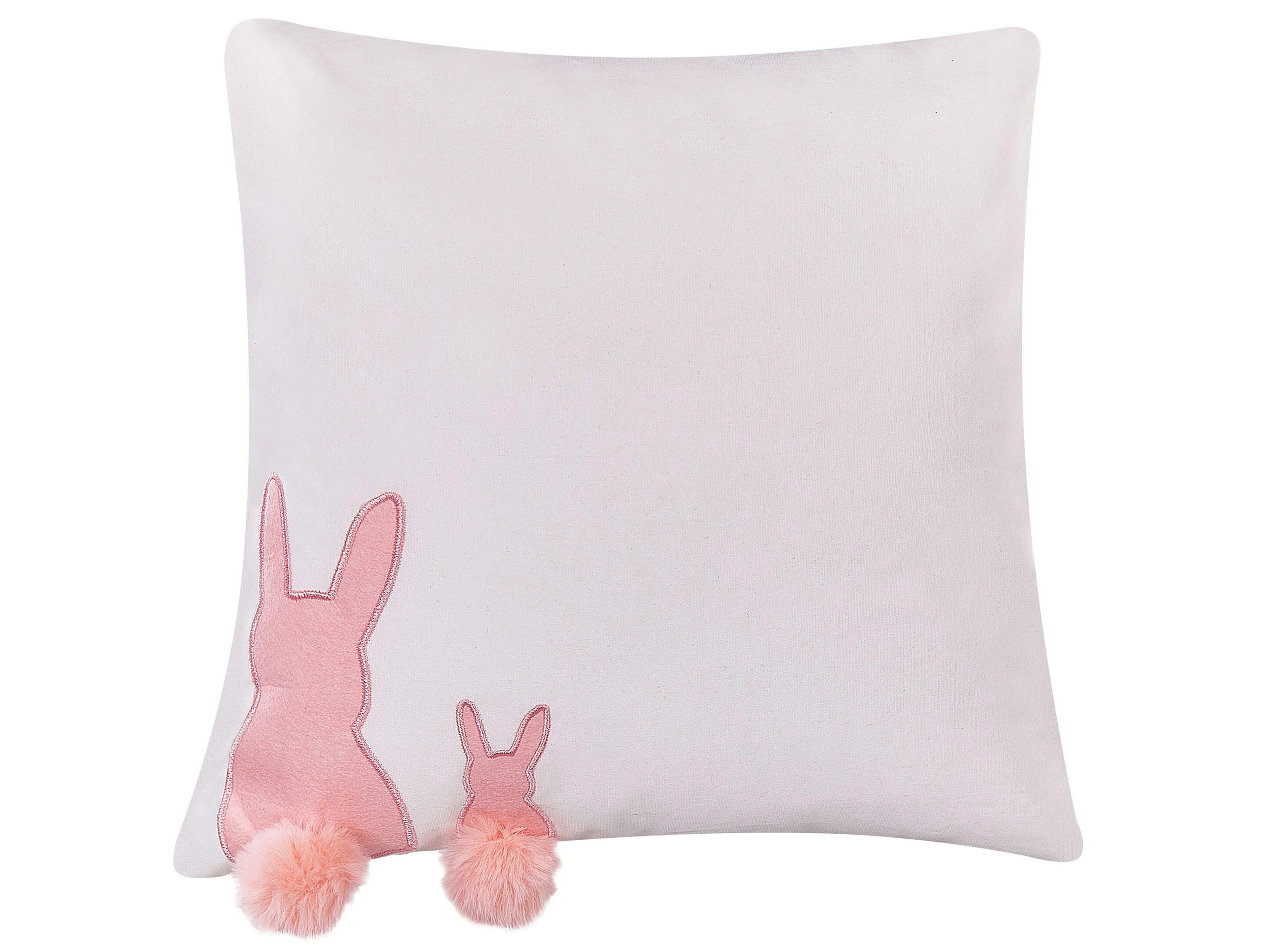 Set van 2 sierkussens PHLOX Katoen 45 x 45 cm Wit