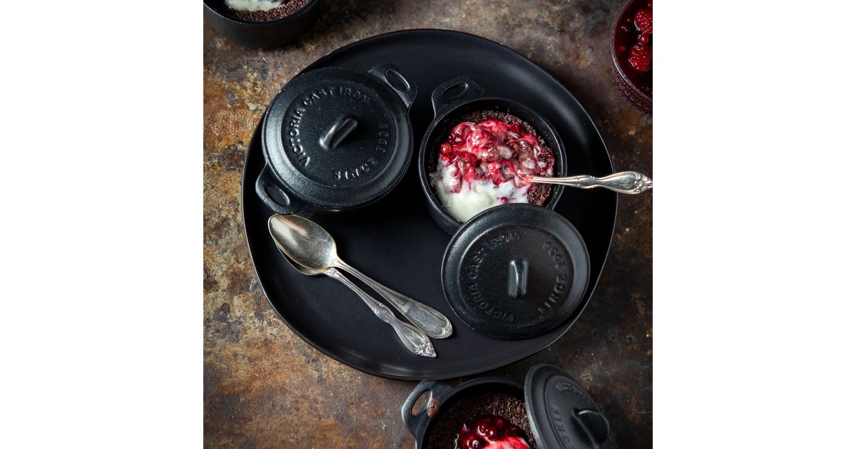VictoriaMini Cocotte 0,22 liter, Enameled bak-/braadpan  (Zwart)