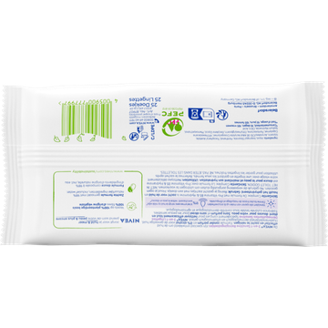 NIVEA 3-in-1 Sensitive Reinigingsdoekjes - 25 stuks - Make-up Remover Doekjes - Gezichtsreiniger - Voor de gevoelige huid