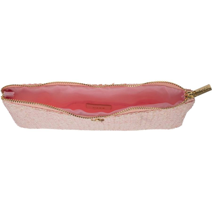 DARK Tweed Small Pouch Light Rose