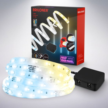 Briloner Pimp your Panel startersset ledstrip CCT aan/uit 2.6M 3000K
