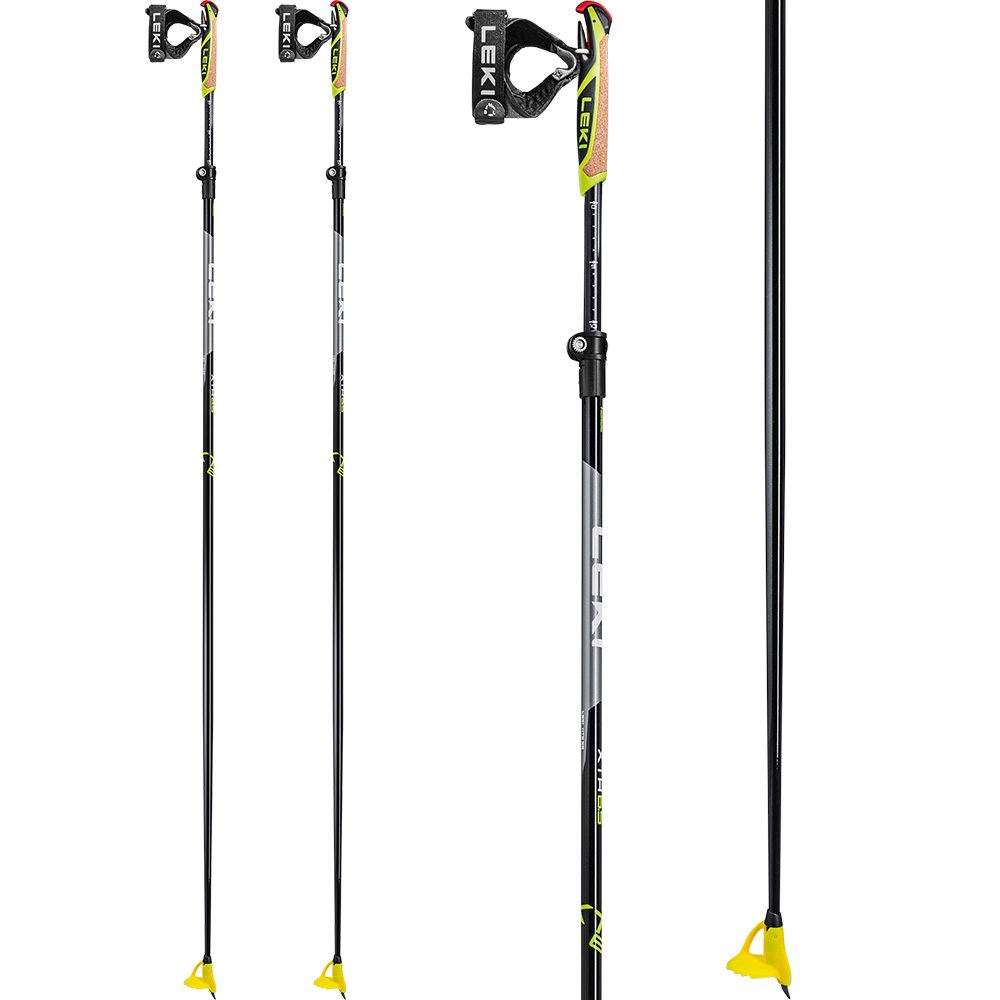 LEKI Xta 6.5 Vario Langlaufstöcke schwarz