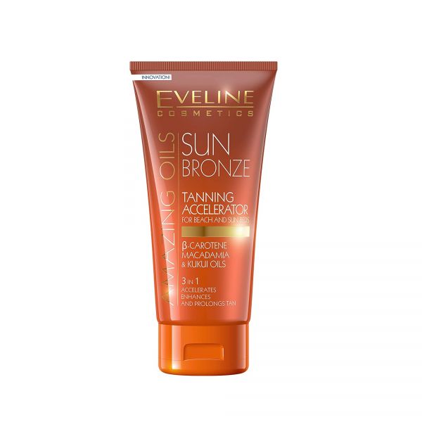 Autobronzeador Eveline Cosmetics Amazing Oils Sun Bronze Acelerador de Bronzeado 3 em 1 Acelerador de Bronzeado 150ml