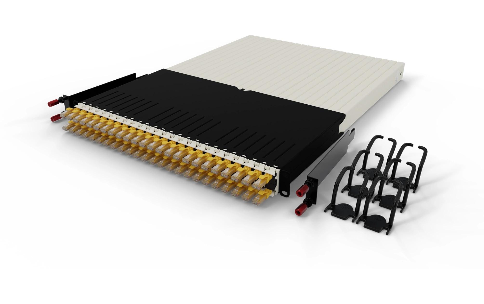 patchbox.one / 30RU / Cat 6A, UTP, 1.8 m, Gelb<br>All-in-One Lösung für Ordnung im Netzwerkschrank