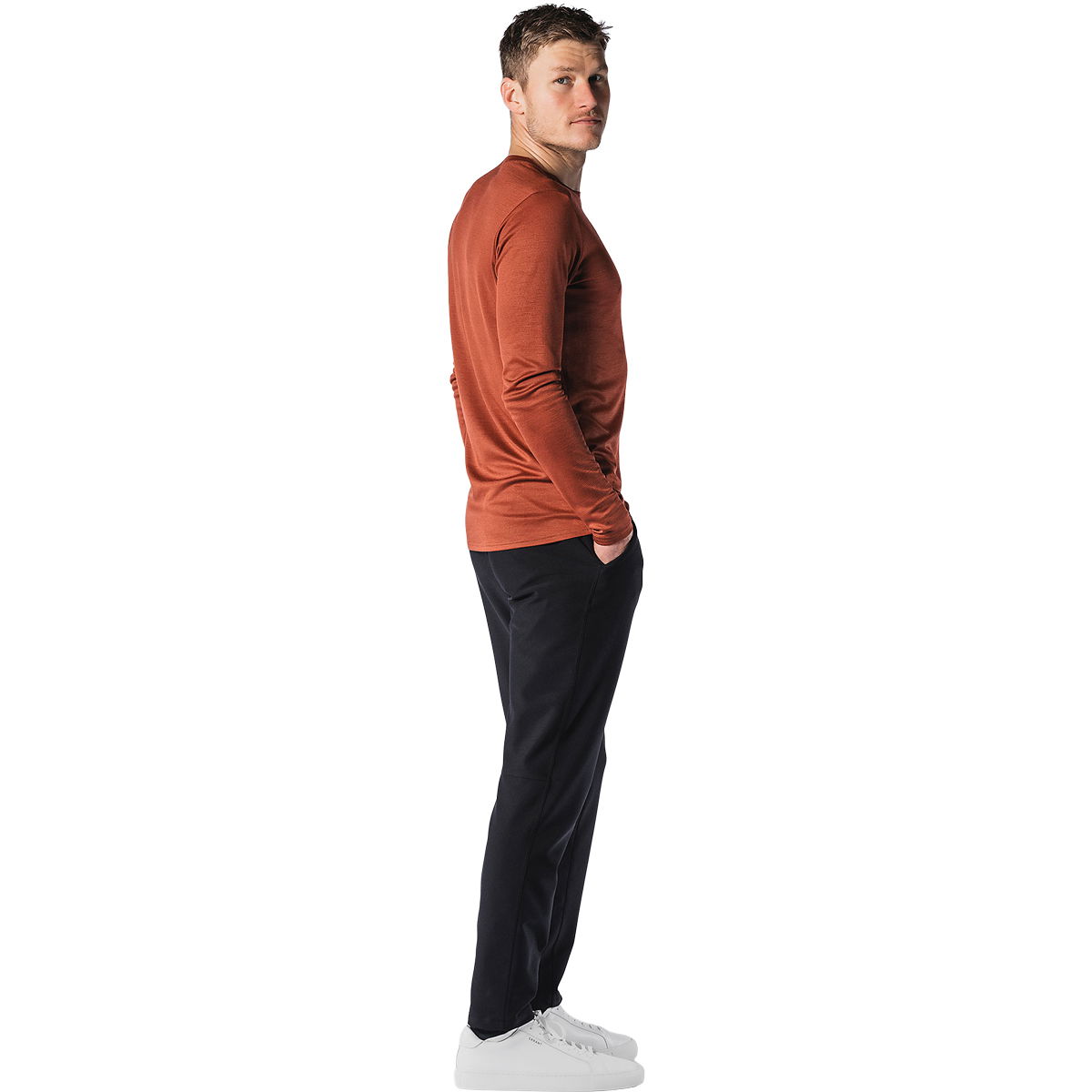 FUSION Technical Langærmet Merinould T-shirt Herre