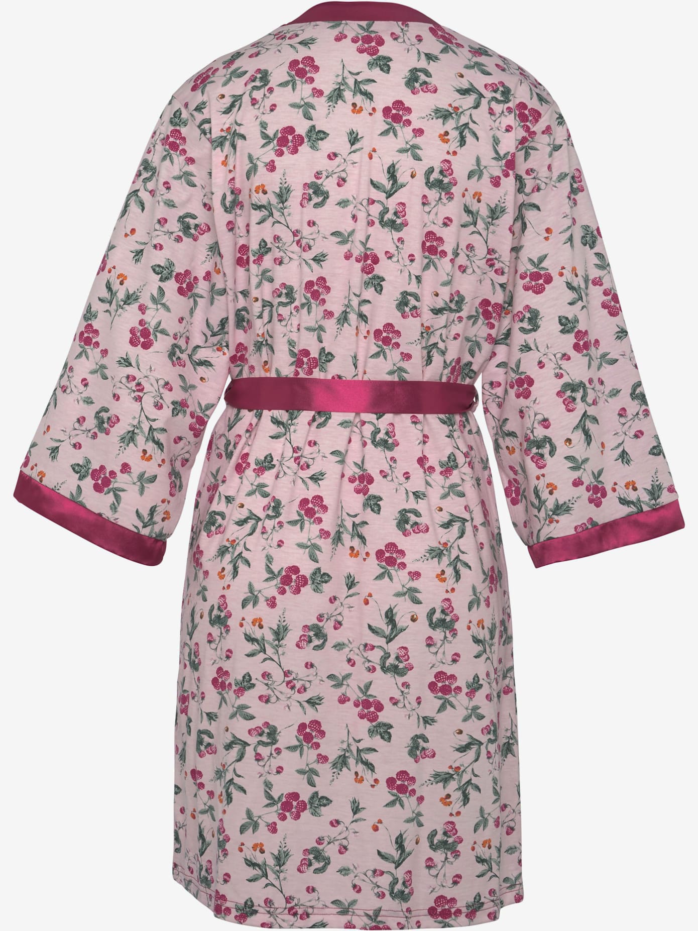 Kimono avec détails en satin