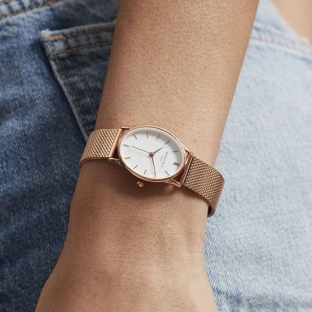 Montre Rosefield Nacre Blanche