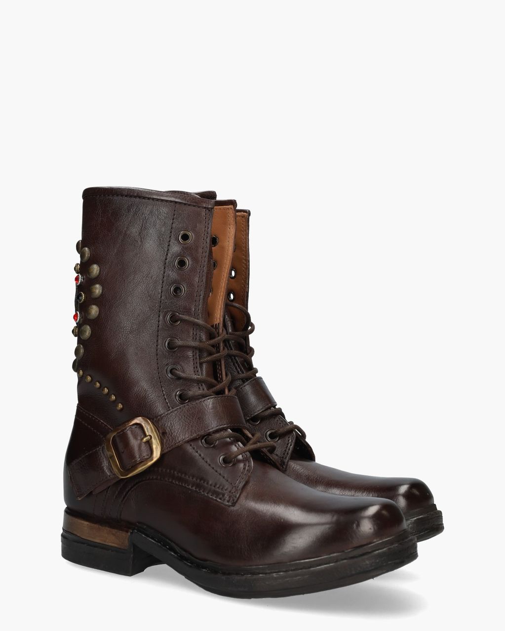 A.S. 98 B80212 Donkerbruin Dames Veterboots