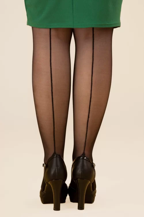 Scarlet Klassieke naadpanty in zwart