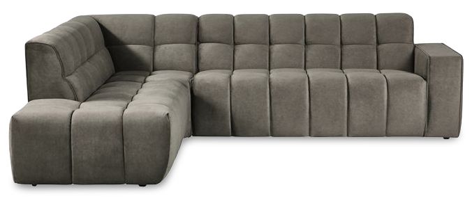 Hoekbank Taupe GA-80.234 Valentino B290 x D233 x H83 cm