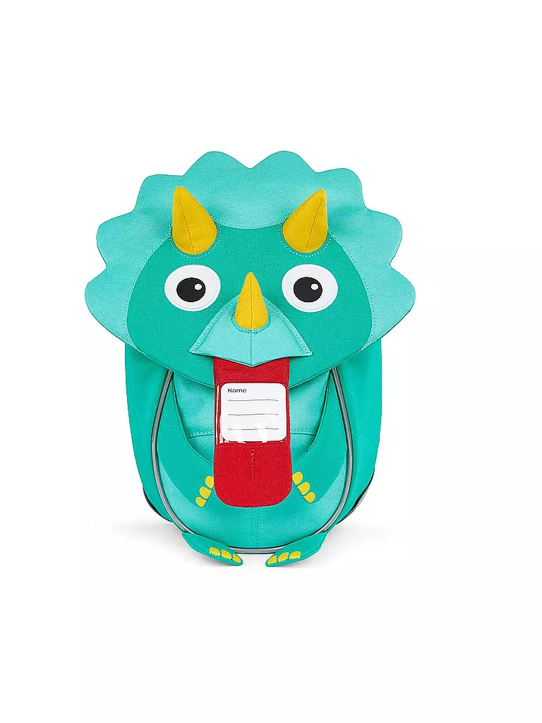AFFENZAHN Kinder Rucksack Kleine Freunde - Dinosaurier türkis