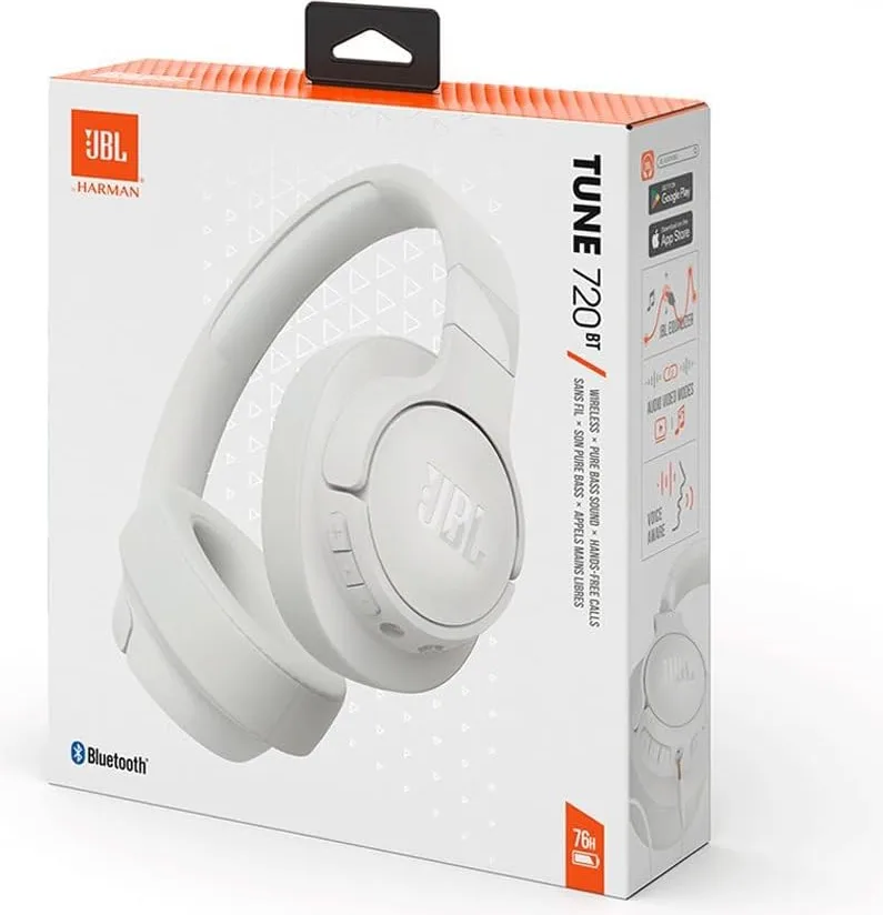 JBL T720 BT Blanc Casques Bluetooth