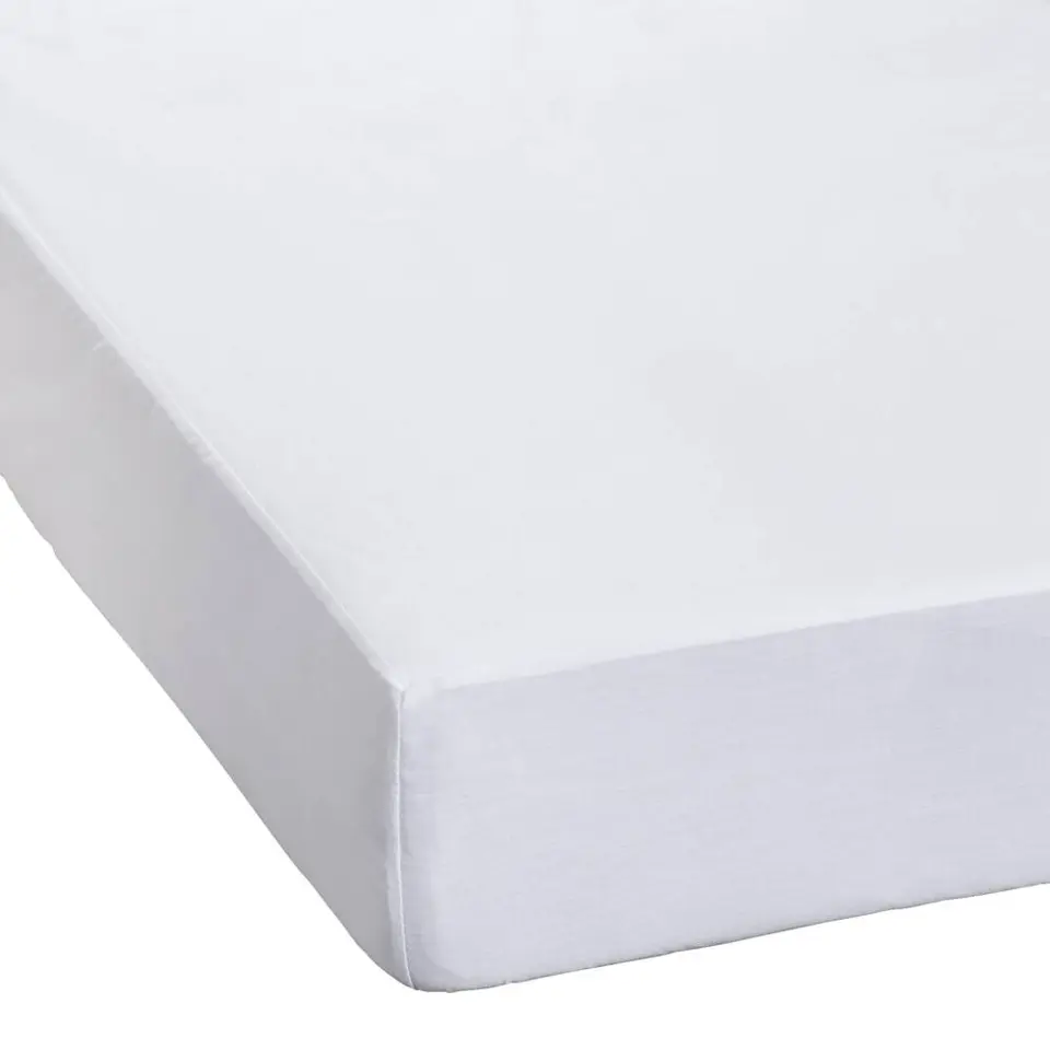 Waterdichte matrasbeschermer molton - wit - 70x150 cm