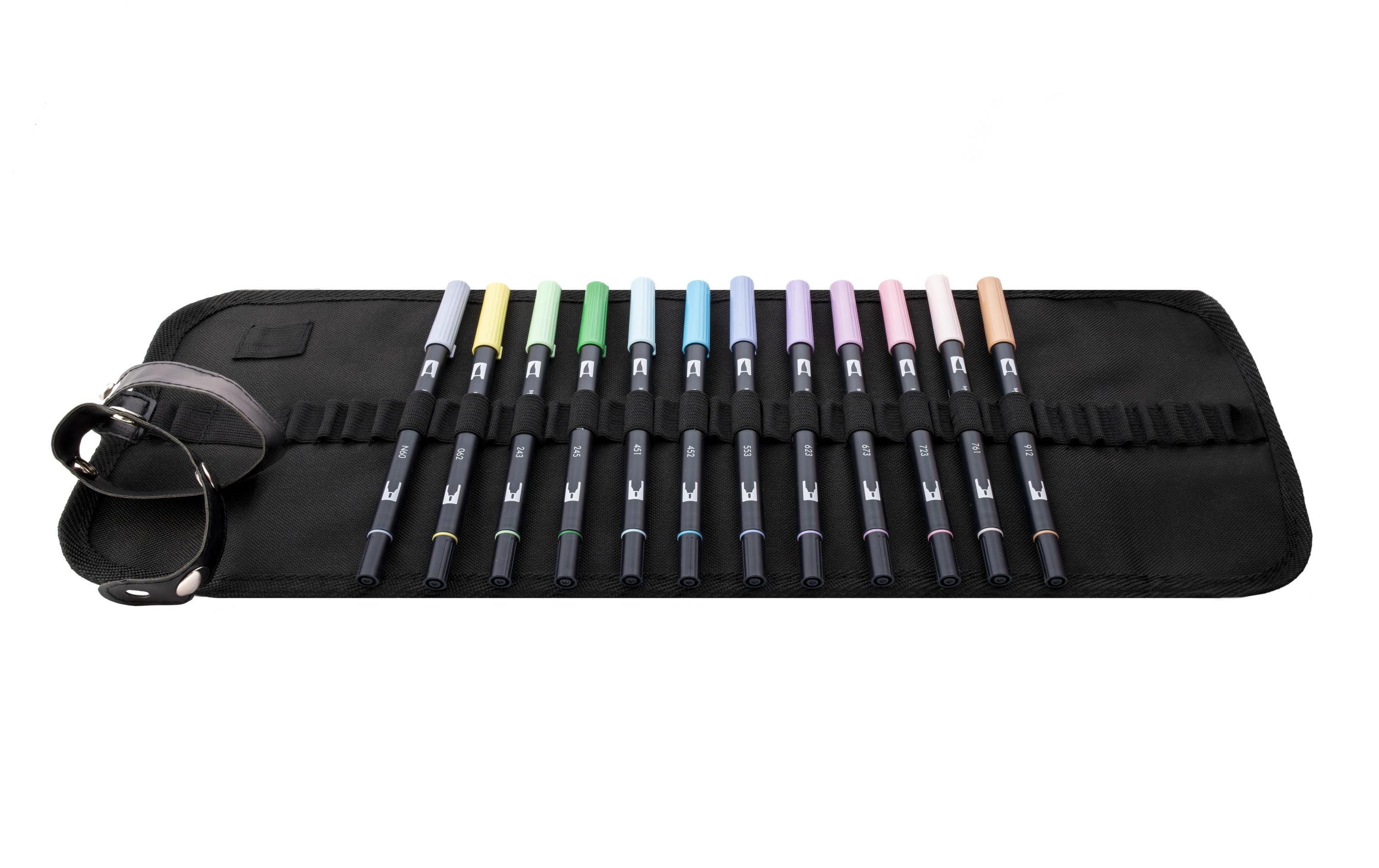 Fasermaler Dual Brush 12er Etui PastelltöneBrush Set mit Pastelltöne