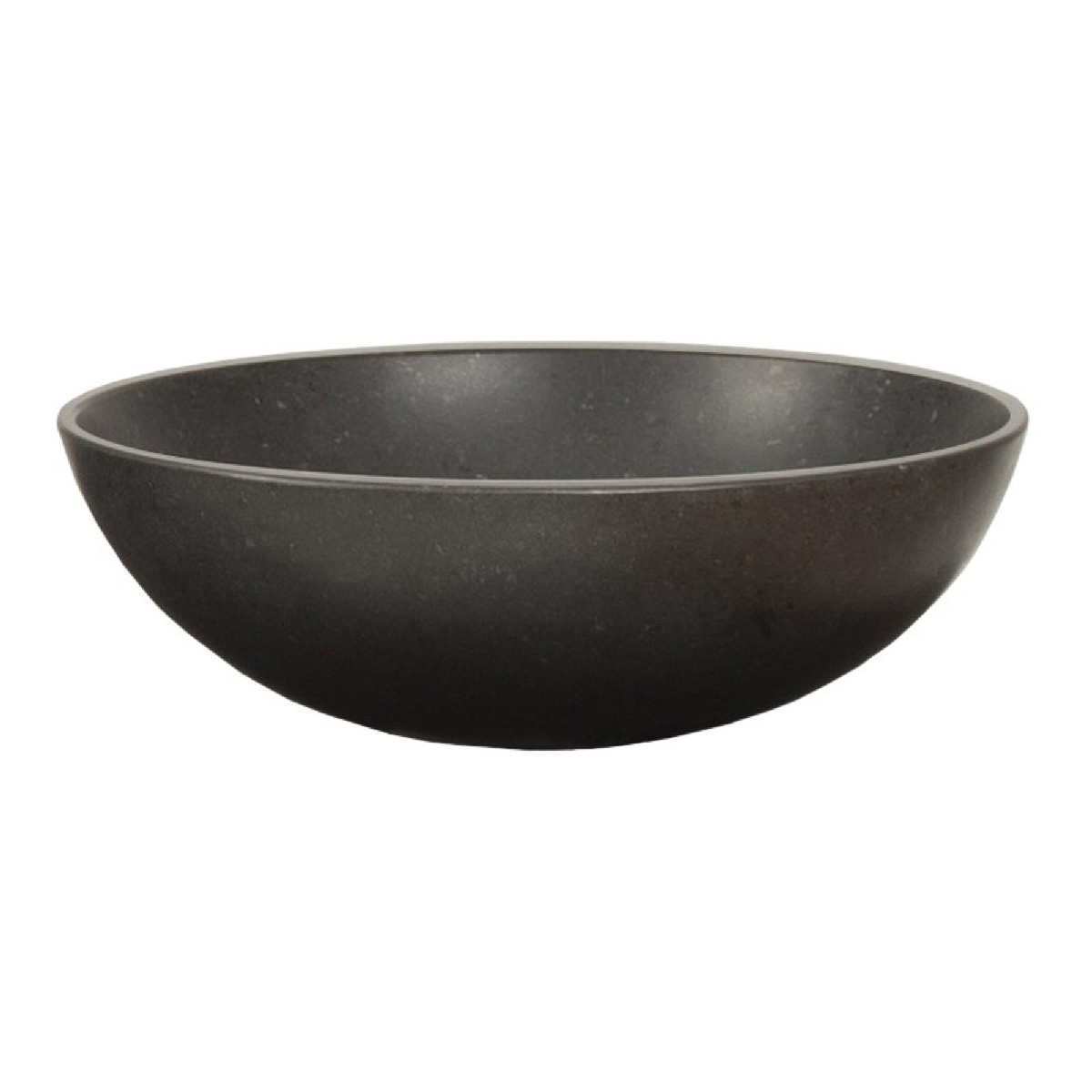 Brauer Molten waskom natuursteen 42cm antraciet