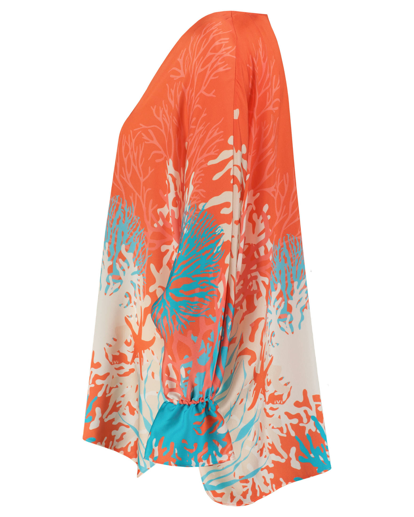 IVI Collection| Damen Tunika CORAL REEF mit Seide